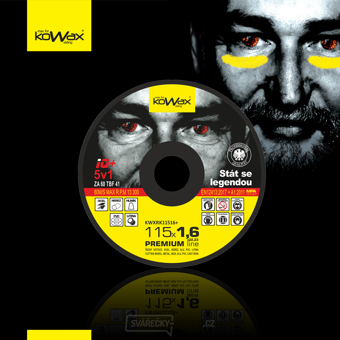 KOWAX IQ 5in1 115x1,6mm Trennscheibe
