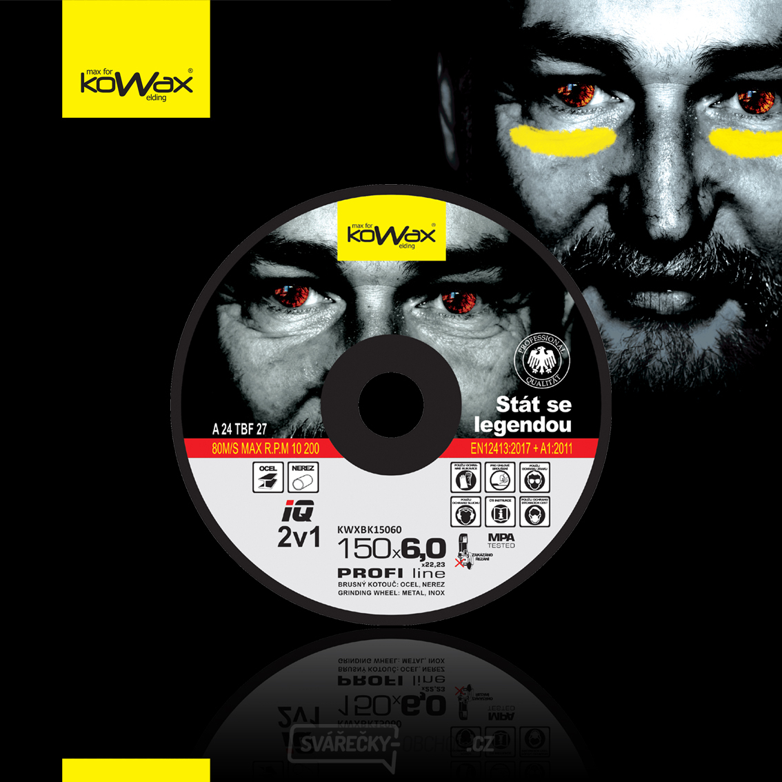 KOWAX IQ 2in1 150x6,0 Schleifscheibe