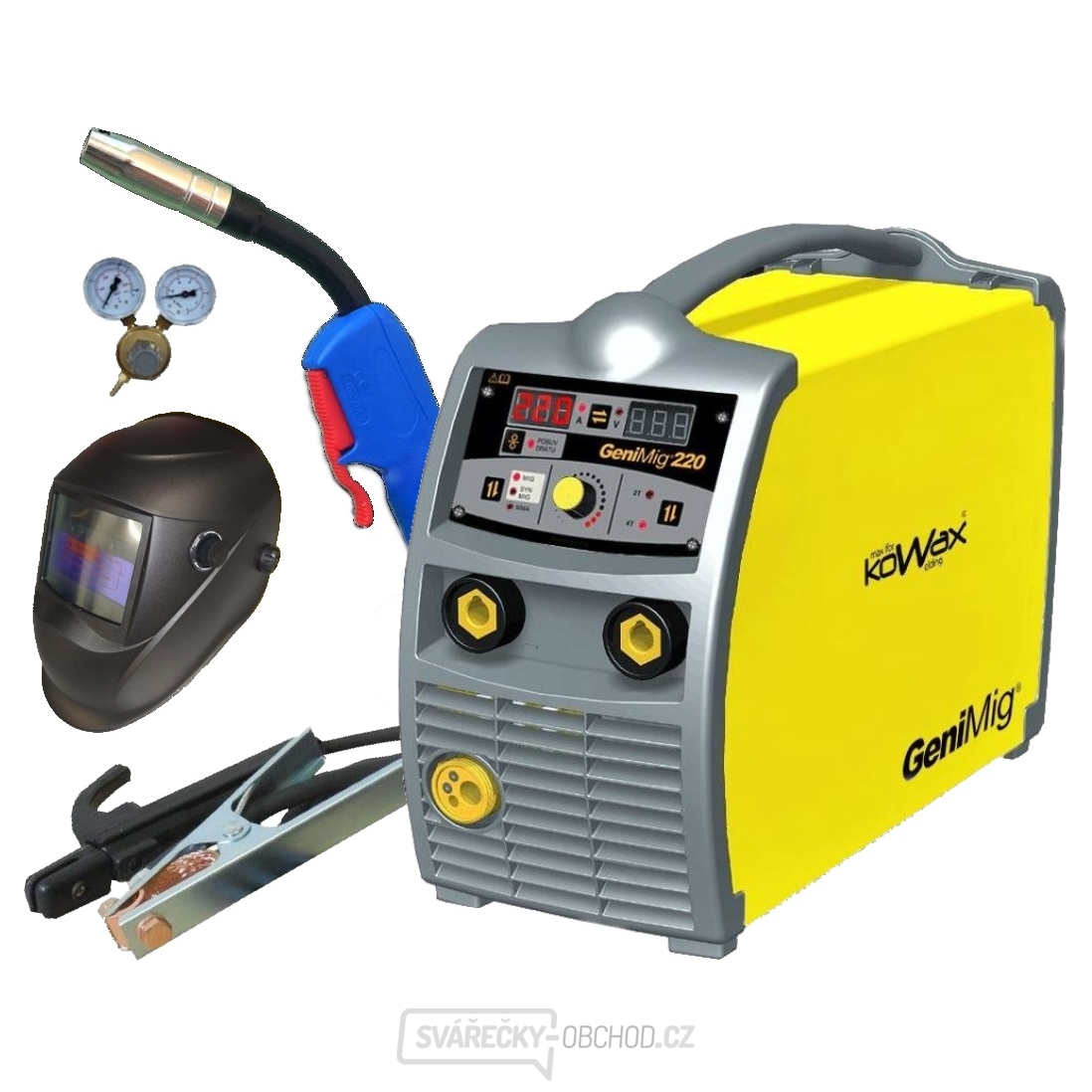 KOWAX GeniMig 220 MIG/MAG,MMA Brennerkabel Ventil Kukla