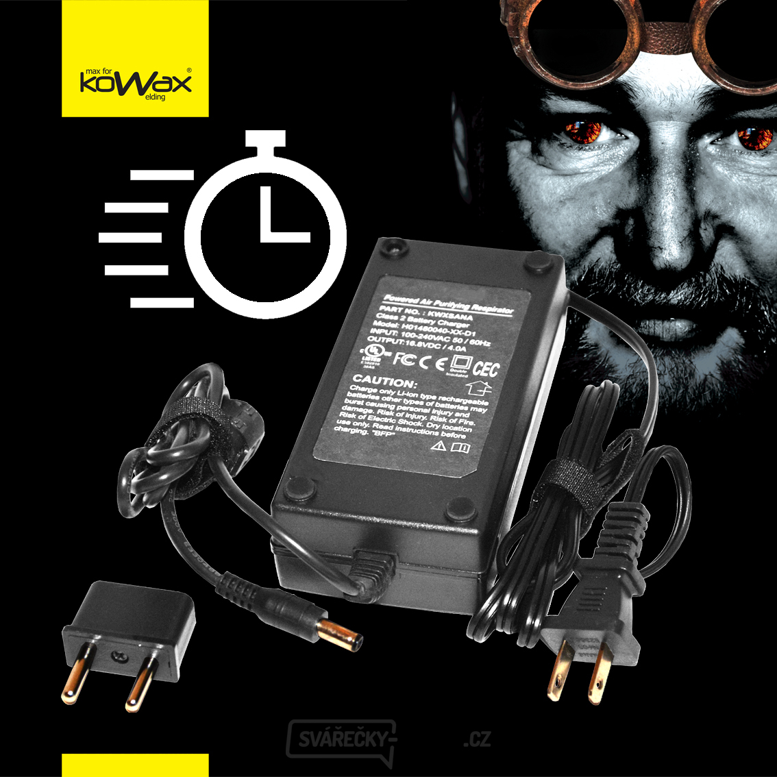 KOWAX Speed Air® FLIP Schnellladegerät für Atemschutzgerät (Pos.E)