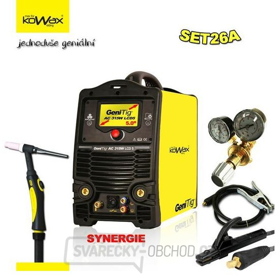 KOWAX® GeniTig® 315W LCD 5,HF AC/DC WIG/MMA-Schweißinverter SET26A