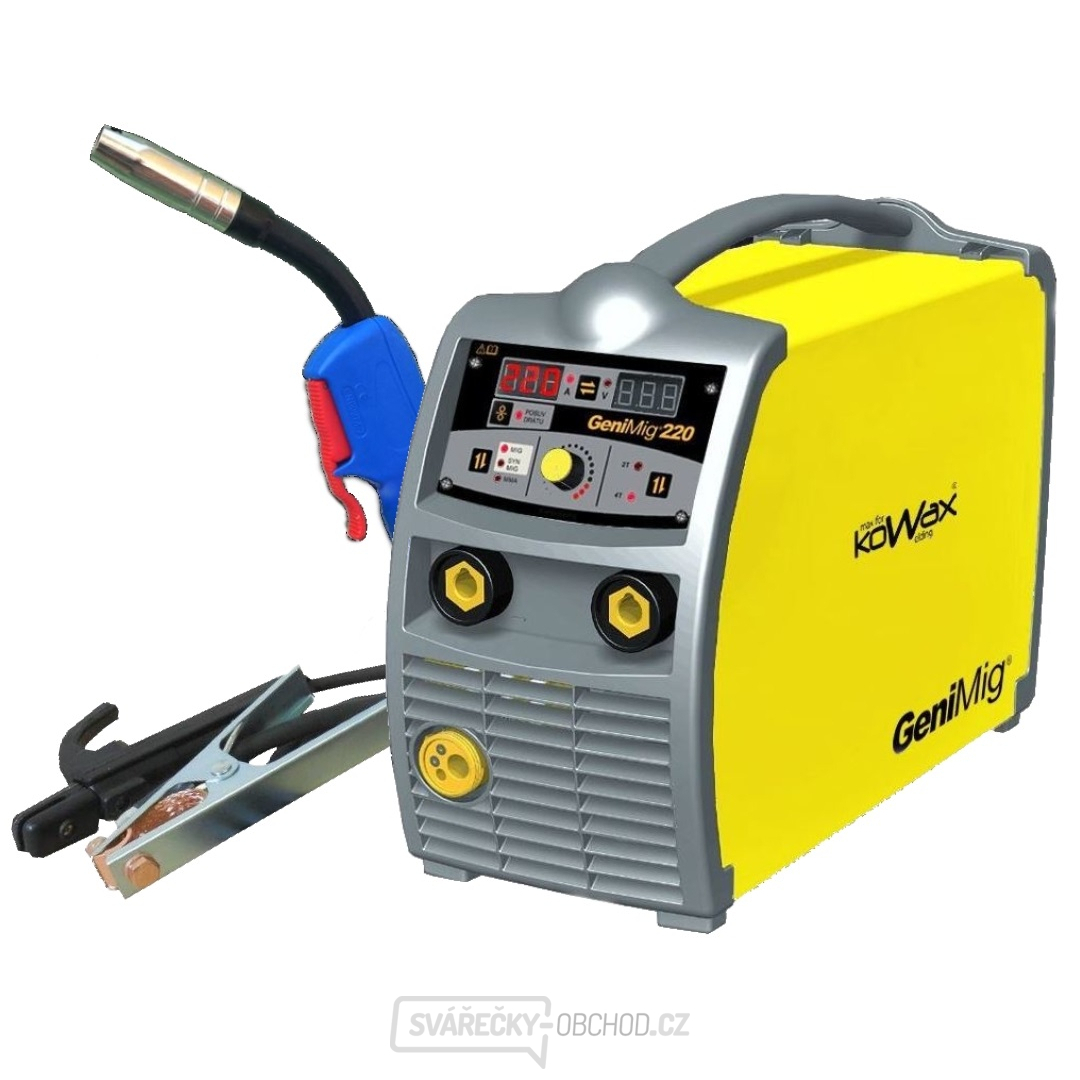 Genimig 220, Schweissinverter MIG/MAG/MMA Brenner 4m Kabel 3m
