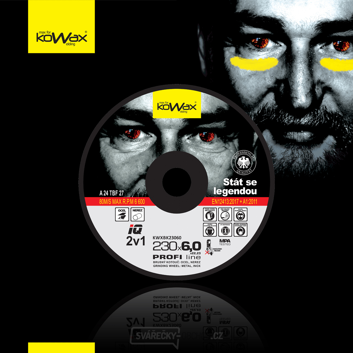 KOWAX IQ 2in1 Schleifscheibe 230x6,0