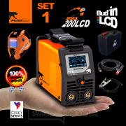 PANTERMAX MMA200LCD – MMA/WIG-Schweißgerät mit LCD, 2 m Kabel & Kunststoffkoffer náhled
