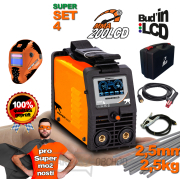 PANTERMAX MMA200LCD Pro-Set – MMA/WIG-Inverter mit LCD, Helm, 2,5 kg Elektroden & Zubehörkoffer PANTERMAX MMA200LCD Pro-Set – MMA/WIG-Inverter mit LCD, Helm, 2,5 kg Elektroden & Zubehörkoffer gallery main image