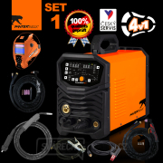 PANTERMAX PanterWeld®4v1 200 MULTI-FUNKTION MIG/TIG/MMA/PLASMA Inverter-Schweissgerät Brenner Kabel Elektrode  náhled