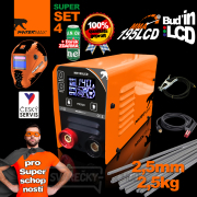 PANTERMAX MMA195LCD Komplett-Set – MMA/WIG-Schweißgerät mit 2,5 kg Elektroden & Zubehör náhled
