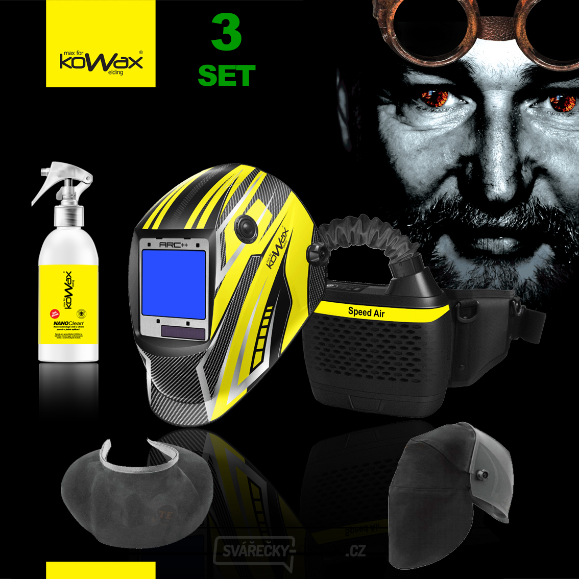 KOWAX Speed Air Haubenfilter und Belüftungseinheit KWXSA820ARC SET3