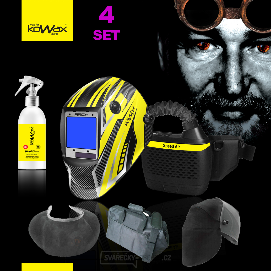 KOWAX Speed Air Haubenfilter und Lüftungseinheit KWXSA820ARC SET4