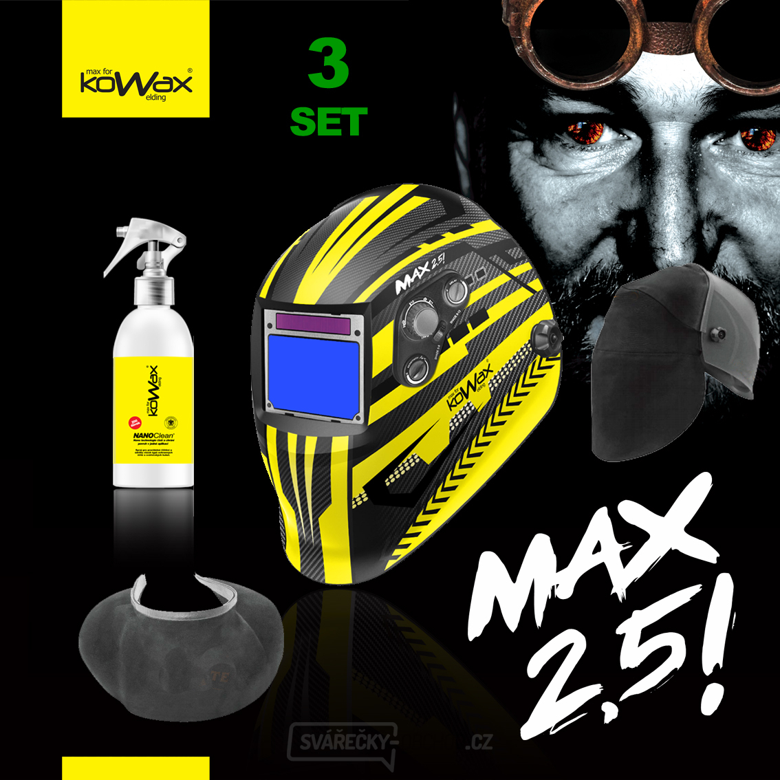 KOWAX Selbstvernebelnde Haube MAX2,5! SATZ 3