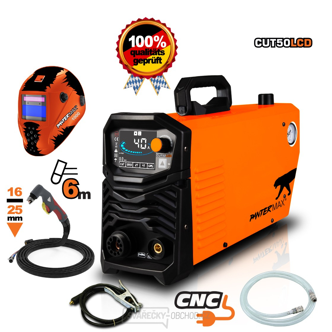 PANTERMAX CUT50LCD® Hand-Inverter-Plasmaschneider-Set 2+ Zubehör gallery main image