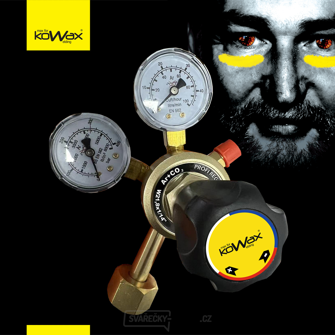 KOWAX® Ar CO2 profi Druckreduzierventil
