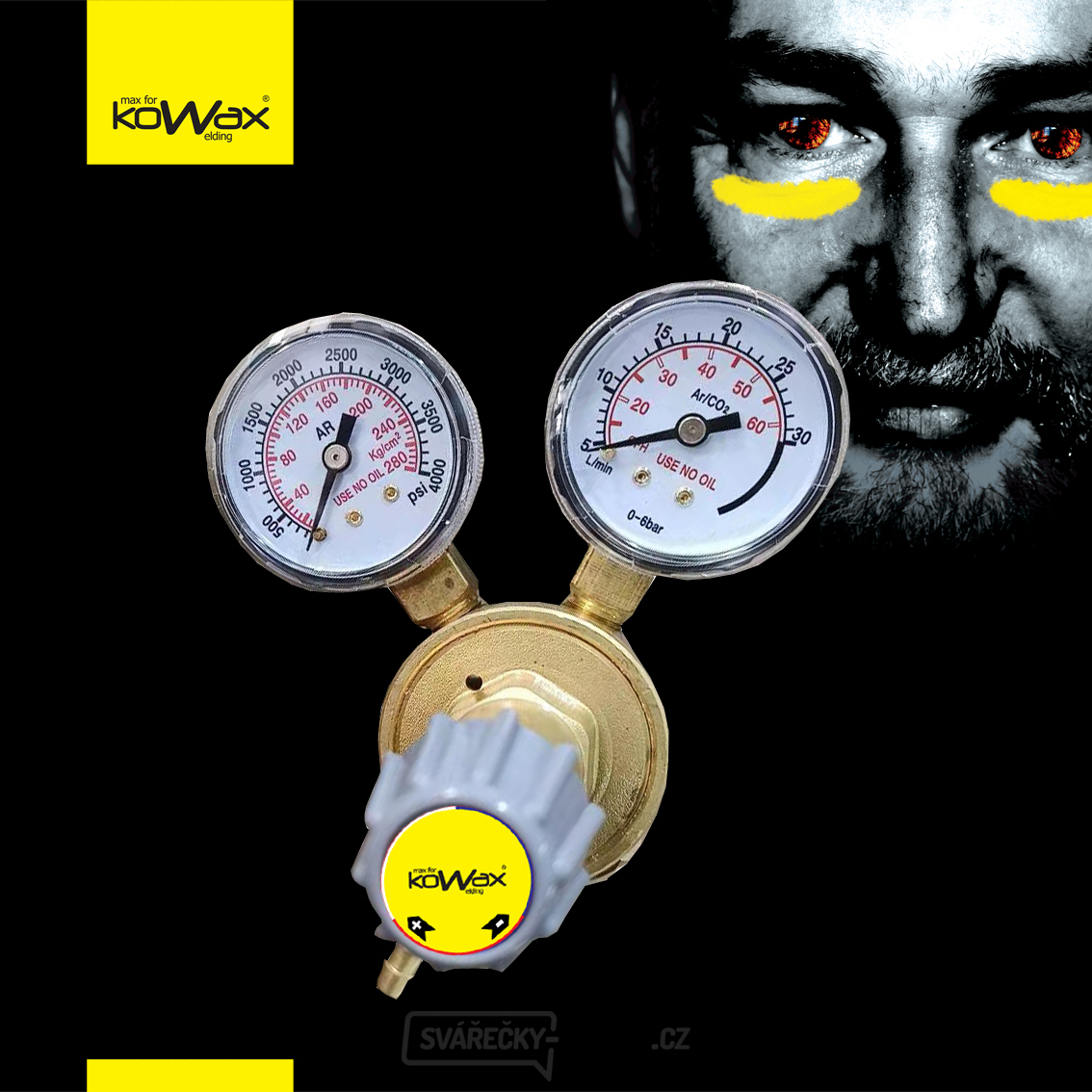 KOWAX® MINI CO2 profi Druckreduzierventil