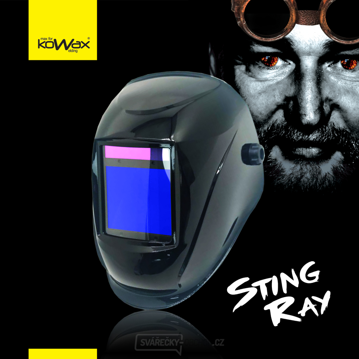 KOWAX® StingRay-Y Laser-Schweißerhaube mit Selbstverdunkelung