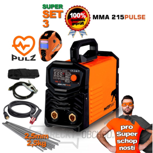PANTERMAX MMA215 Pulse Komplettset – Inverter MMA/WIG-Schweißgerät mit Pulsfunktion & Profi-Zubehör (Helm, Kabel, Elektroden) PANTERMAX MMA215 Pulse Komplettset – Inverter MMA/WIG-Schweißgerät mit Pulsfunktion & Profi-Zubehör (Helm, Kabel, Elektroden) gallery main image
