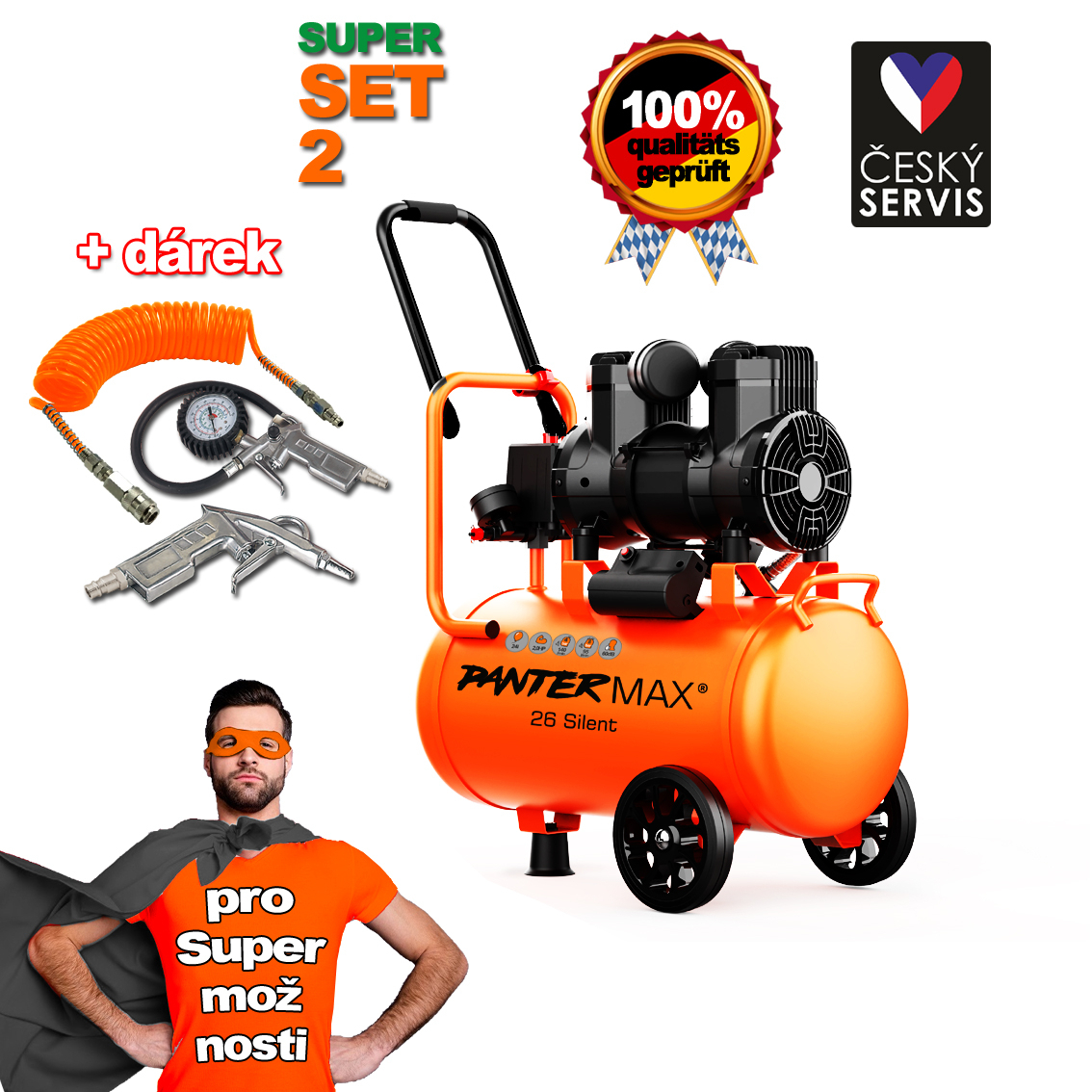 WETTBEWERBSAUSRÜSTUNG für AirFlow® 26 SILENT SET2 Kompressor